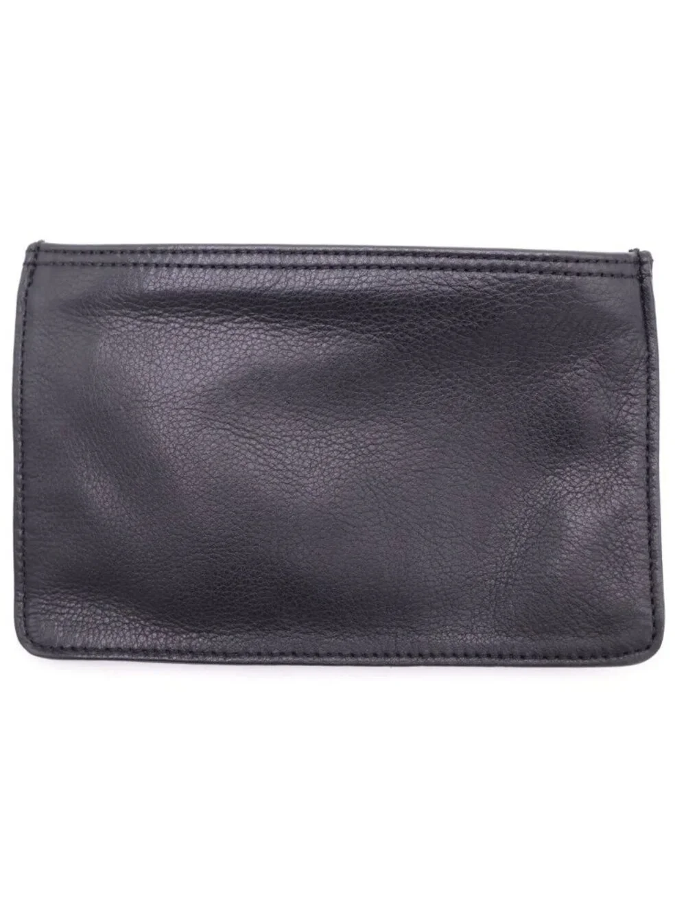 Chrome Hearts Zpr Chng Change Purse Leather Coin Case Black